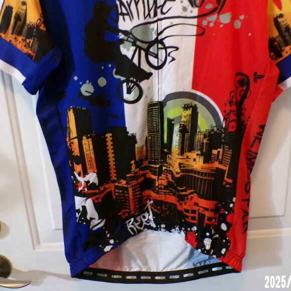 WEIMOSTAR MEN'S BICYCLE SHORT SLEEVE FULL ZIPPERED CYCLING CLUB JERSEY - Picture 4 of 7